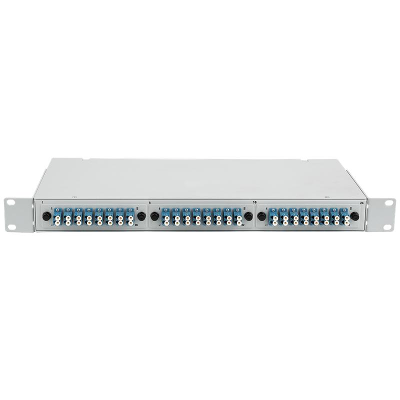 Кросс оптический 19дюйм 1U компл. 24хDLC/UPC SM 9/125 OS2 SUPRLAN 09-0256