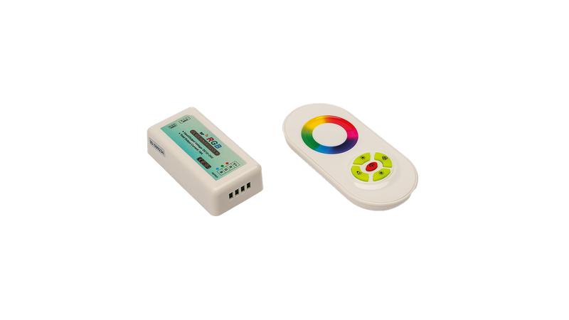 Контроллер LED touch DELUCE RF-RGB-S5-18A 18А 12/24В 5 кнопок и сенсорн. кольцо SWG Standard 00-00001903