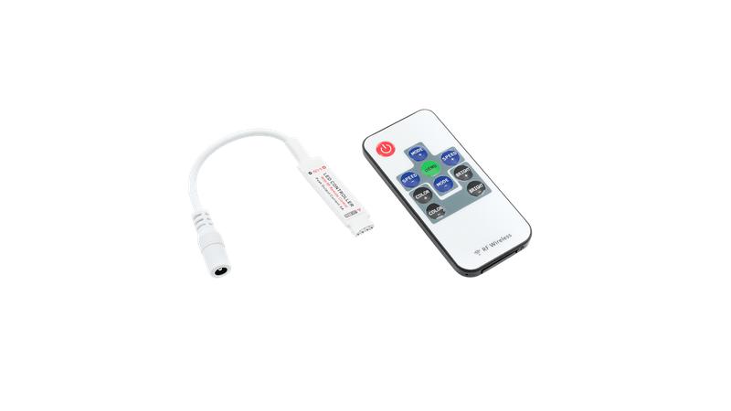 Контроллер RGB Mini RF-RGB-10-6A радио с пультом 5-24В 6А SWG Standard 00-00001283