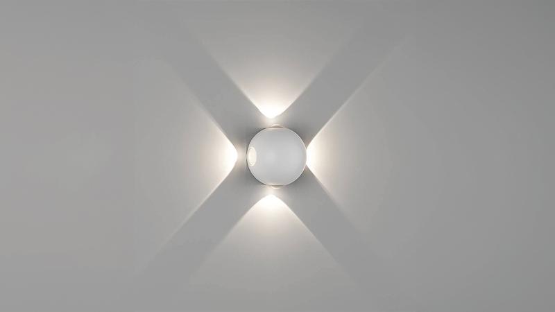 Светильник настенный SFERA-DBL GW-A161-4-4-WH-NW 4Вт 4000К IP54 бел. DesignLed 00-00003201