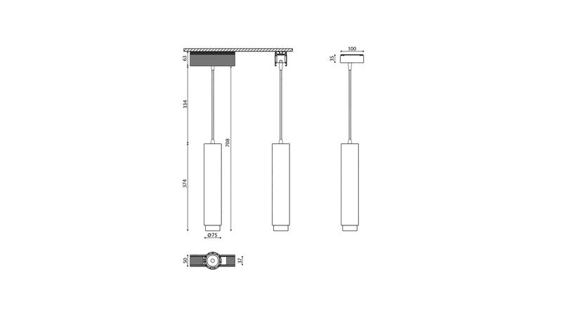 Светильник подвесной трековый SY-601242-BL-20-NW 20Вт 4000К черн. SWG PRO 00-00003579