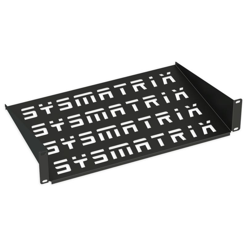 Полка консольная перфорир. 19дюйм 1U Г=200мм RAL 9004 черн. SYSMATRIX SH 2003.900
