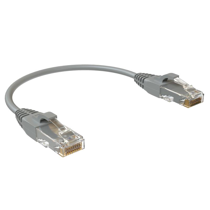 Патч-корд U/UTP кат.5E 2хRJ45 неэкранир. LSZH 0.15м сер. SYSMATRIX PC 4545.5EU26.015LSZHGY