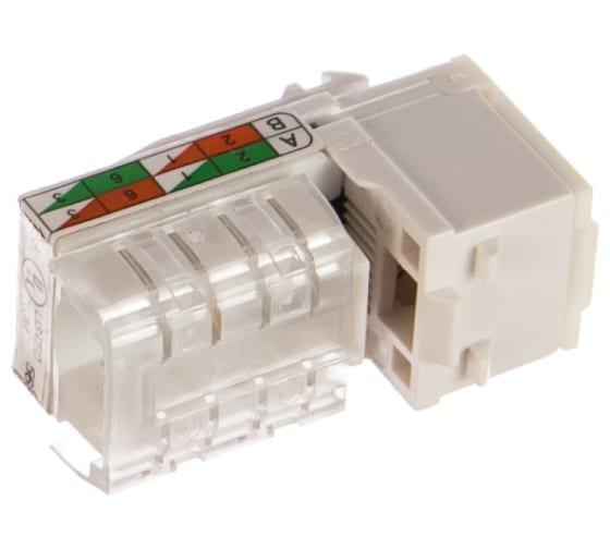 Розетка компьютерная LK45 RJ45 кат.6 UTP 8 контакт. 856300 механизм Экопласт 303684