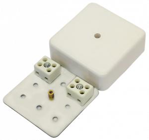 Коробка монтажная огнестойкая керамич. 7403-4 4 контакта до 6кв.мм IP41 75х75х28 МЕТА 245444