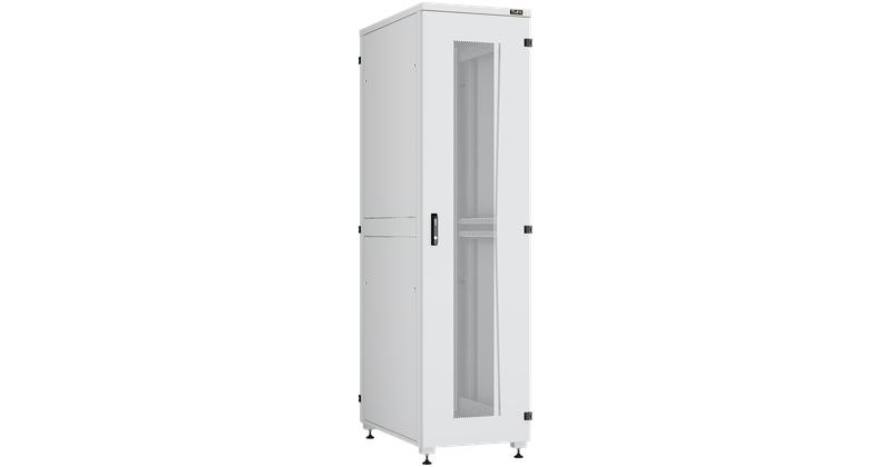 Шкаф напольный Lite II 19дюйм 47U 600х2264х1000мм перфорир. передн. и задн. двери с ручкой и замком боков. двухуровневые цельнометал. панели оснащены замками разобран. RAL 7035 сер. NIKOMAX TFI-476010-PHPH-R-GY