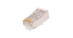 Коннектор RJ45/8P8C, Кат.5e, 3мкд, универсальный, под 0,47-0,51мм, экран., 1000шт.