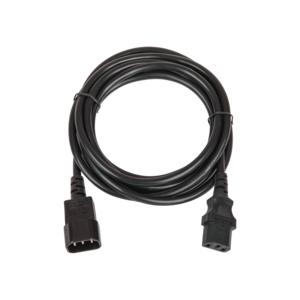 Кабель питания разъем C14 IEC 60320/разъем C13 IEC 60320 3х0.75кв.мм 250В 6А 3м черн. NIKOMAX TLK-PCM06-030