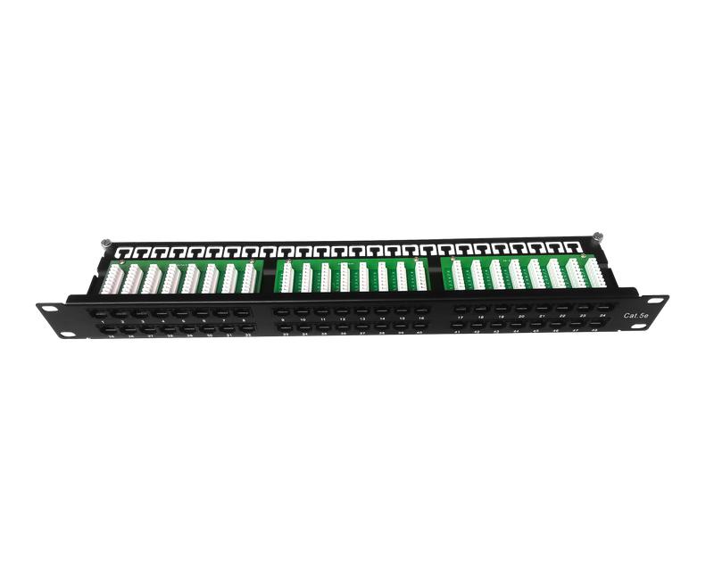 Патч-панель 19дюйм 1U кат.5E неэкранир. высокой плотности 48 портов RJ-45 Dual IDC TOKOV ELECTRIC TKE-PP-5E-1U-48P-UTP