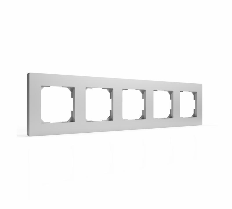 Рамка 5-м Pixel алюм. TOKOV ELECTRIC TKE-PX-RM5-C03