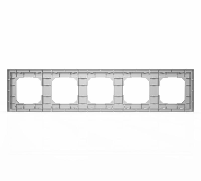 Рамка 5-м Pixel алюм. TOKOV ELECTRIC TKE-PX-RM5-C03