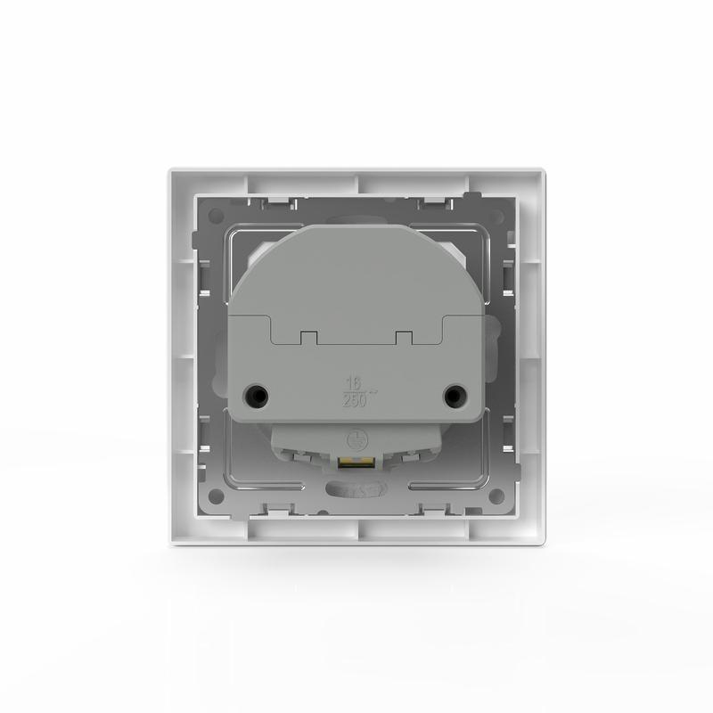 Розетка 1-м СП Pixel с заземл. с 2-мя заряд. устр. USB тип A+A IP20 механизм бел. TOKOV ELECTRIC TKE