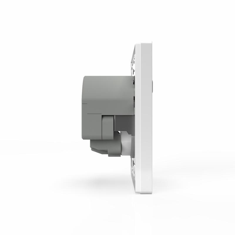 Розетка 1-м СП Pixel с заземл. с 2-мя заряд. устр. USB тип A+A IP20 механизм бел. TOKOV ELECTRIC TKE