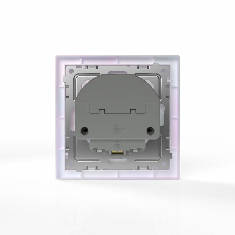 Розетка 1-м СП Pixel с заземл. с 2-мя заряд. устр. USB тип A+C IP20 механизм перламутр. TOKOV ELECTR