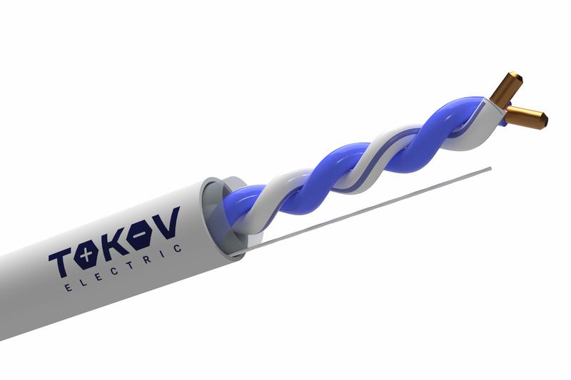 Кабель витая пара U/UTP 1х2х24AWG кат.5E PVC (м) TOKOV ELECTRIC TKE-C06-U12-5E-305-PVC