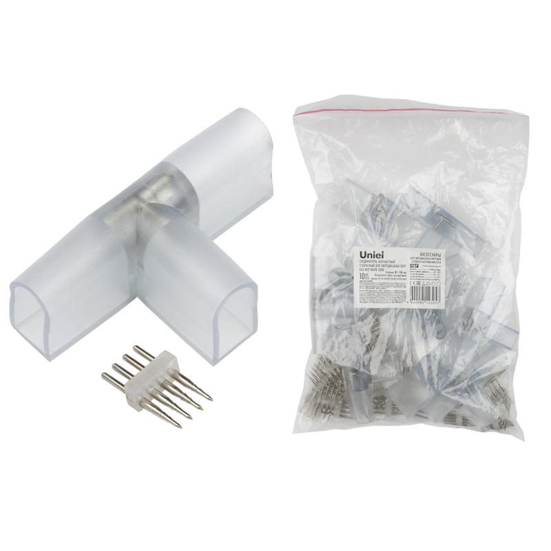 UTC-K-34/N22 CLEAR 010 POLYBAG Соединитель контактный Т-образный для светодиодных лент ULS-N22 RGB N