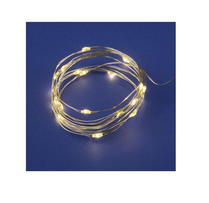 Гирлянда LED на батарейках ULD-S0200-020/SСB/2AA WARM WHITE IP20 DEW 2AA (не в/к) 