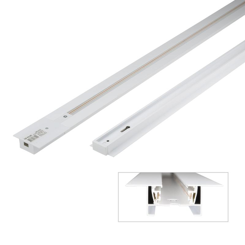 Шинопровод осветительный однофазный L1000 UBX-Q123 RS2 WHITE 100 SET01 тип R встраив. с заглушкой и вводом питания бел. Volpe UL-00007376