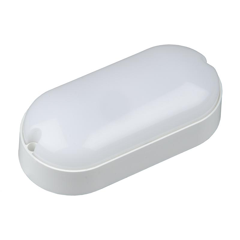 Светильник светодиодный ULW-Q225 8W/4000К IP65 WHITE влагозащ. Овал бел. свет 4000К 165х80мм бел. Volpe UL-00005132