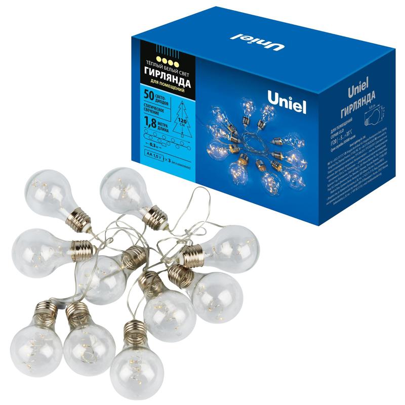 Гирлянда ULD-S1800-050/STB/3AA WARM WHITE IP20 RETRO BULBS-1 