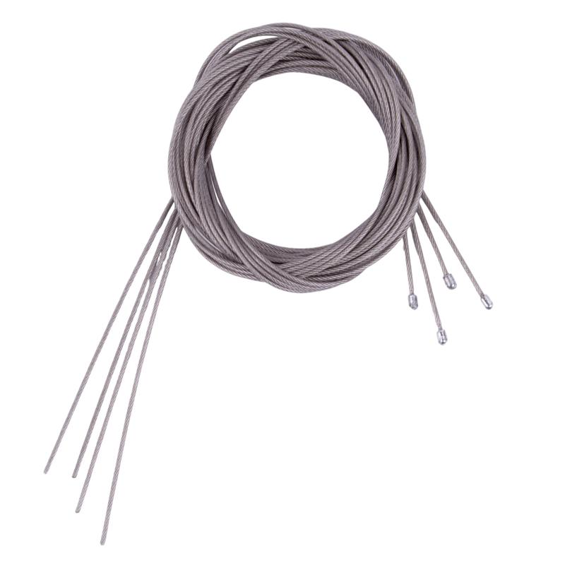 Комплект тросиков с ограничителями для подвесного монтажа UFL-H05 SILVER 4х250 POLYBAG 4шт по 250см. диаметр 1.5мм серебр. Uniel UL-00013977