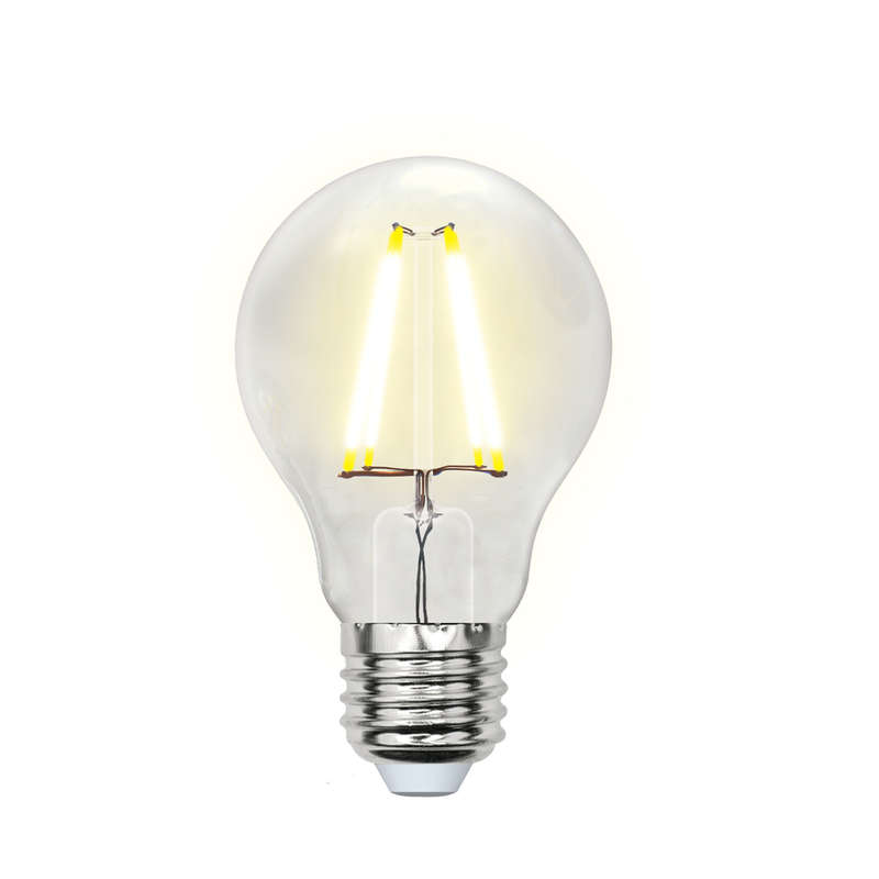 Лампа светодиодная LED-A60-8Вт/NW/E27/CL грушевидная GLA01TR прозр. Uniel UL-00002212