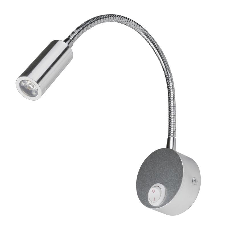 Светильник светодиодный ULT-F21-3W/4000К настенный гибкий 85-265В бел. свет TM IP20 SILVER серебр. Uniel UL-00004177