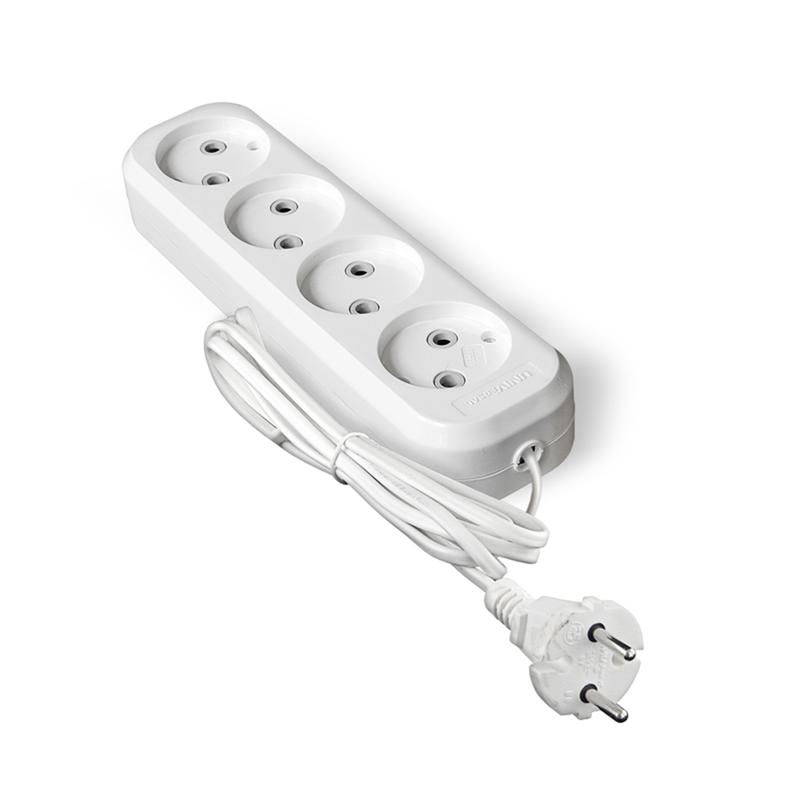 Удлинитель 4х2м 6А IP20 У6-766 ШВВП 2х0.75 UNIVersal 9631942