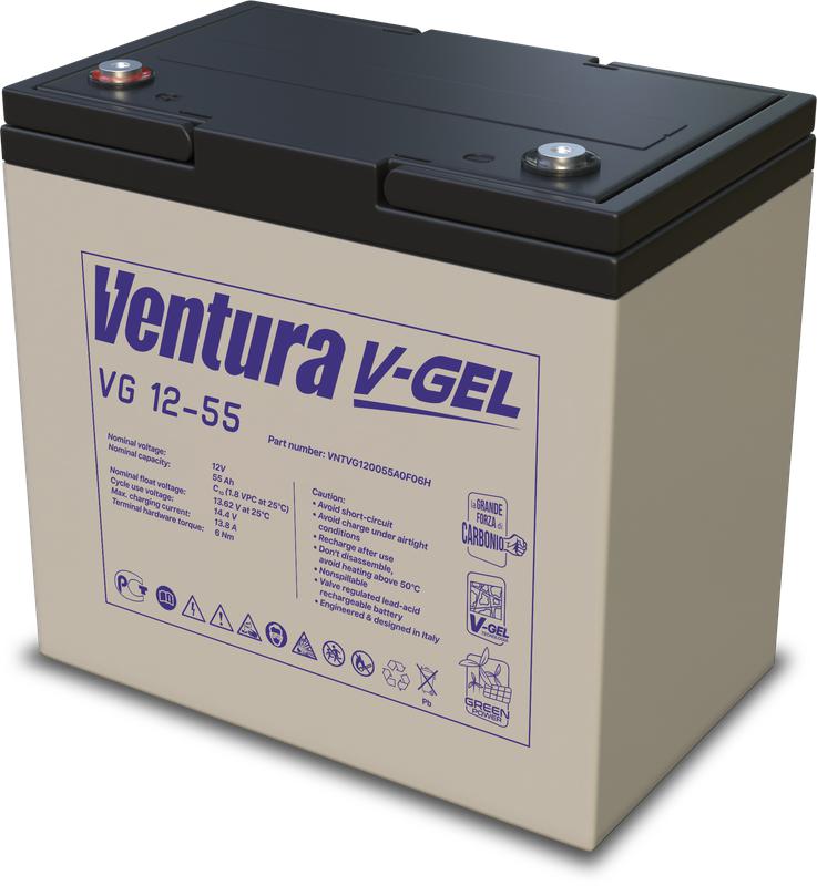 Аккумулятор 12В 55А.ч VG 12-55 Ventura