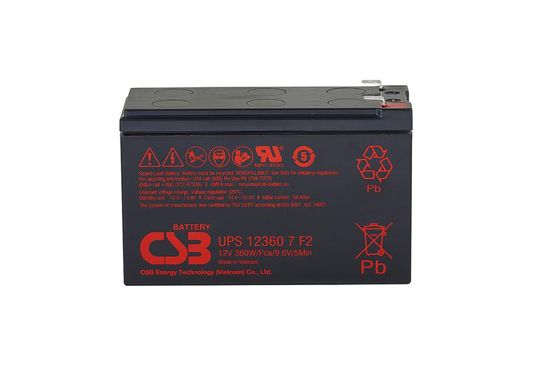 Аккумулятор 12В 7.5А.ч CSB UPS123607 F2 CSB