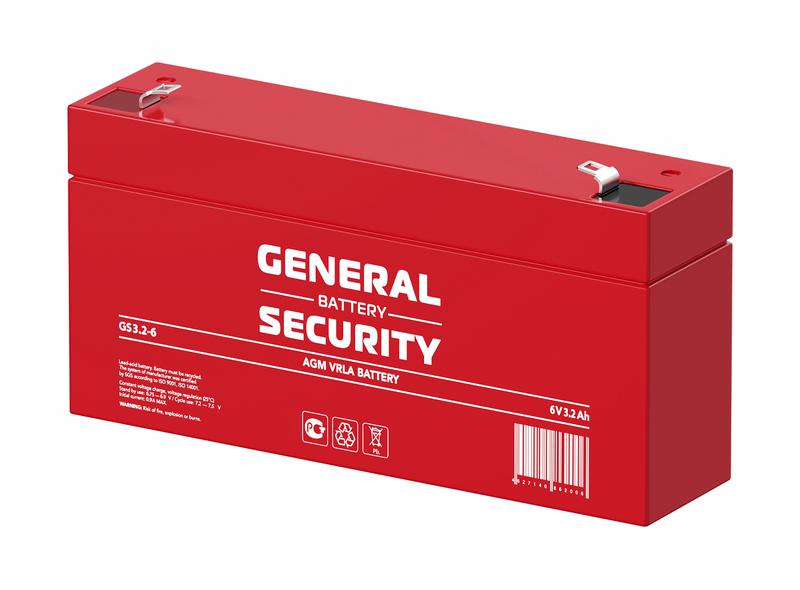 Аккумулятор 6В 3.2А.ч General Security GS3.2-6