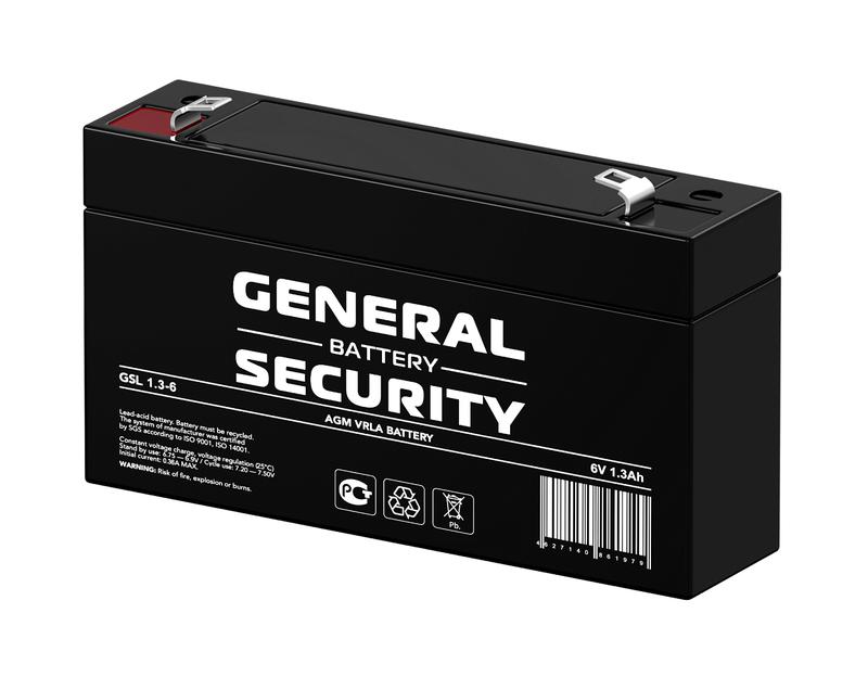 Аккумулятор 6В 1.3А.ч General Security GSL1.3-6