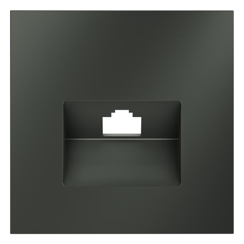 Накладка для розетки компьютерной RJ45 кат.6 S70 титан Voltum VLS001306