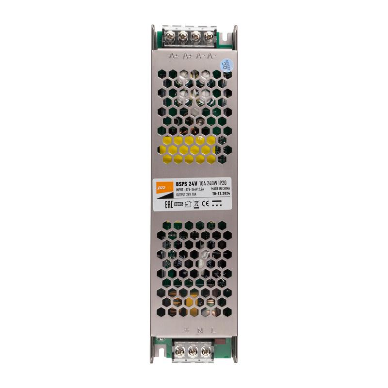 Блок питания для светодиод. ленты BSPS 240Вт 10А 24В IP20 метал. Pro+ JazzWay 5024250