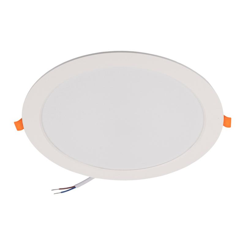 Светильник светодиодный PLED DL7 WH Downlight 24Вт 4000К IP54 220х26мм ДВО встраив. JazzWay 5042568