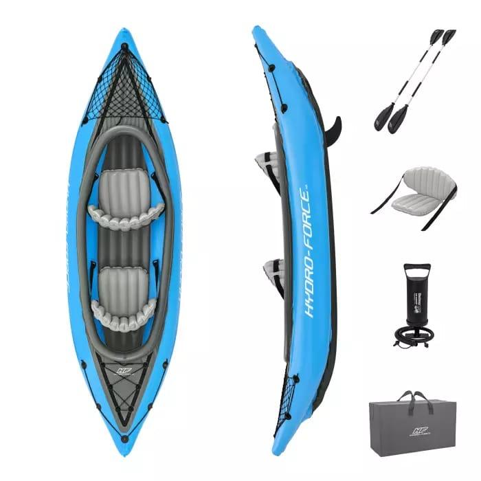 Байдарка надувная Cove Champion (65131) Х2 331х91см + 230см + насос Bestway 6941607358030