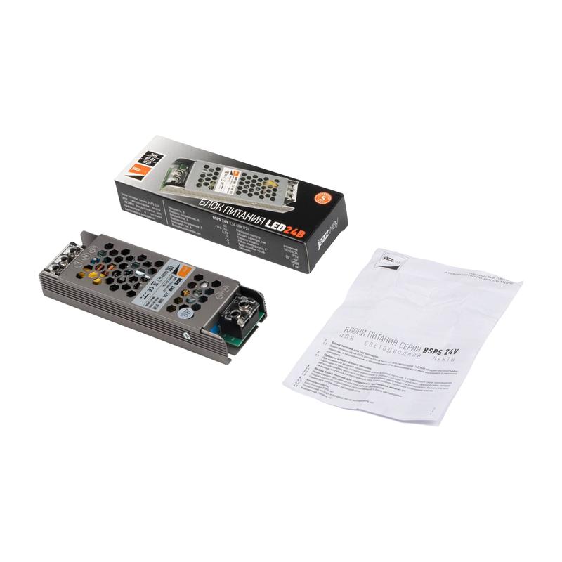 Блок питания для светодиодной ленты 60Вт 2.5А 24В IP20 BSPS метал. Pro JazzWay 5015500