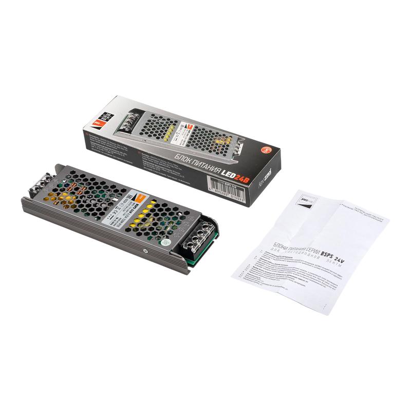 Блок питания для светодиодной ленты 150Вт 6.25А 24В IP20 BSPS метал. Pro+ JazzWay 5015593