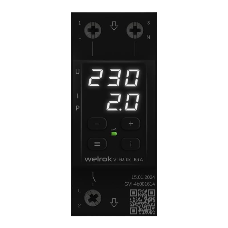 Реле напряжения VI-63 bk Welrok 4660251140656