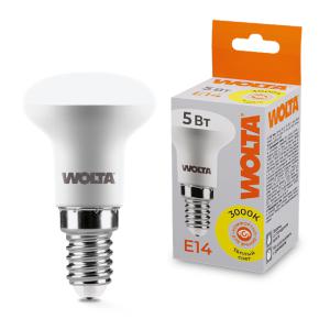 Лампа светодиодная 5Вт 3000К E14 WOLTA 25Y39R5E14