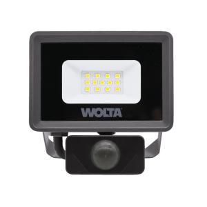 Прожектор светодиодный 10Вт 5700К IP65 900лм с датчиком WOLTA WFL-10W/06S